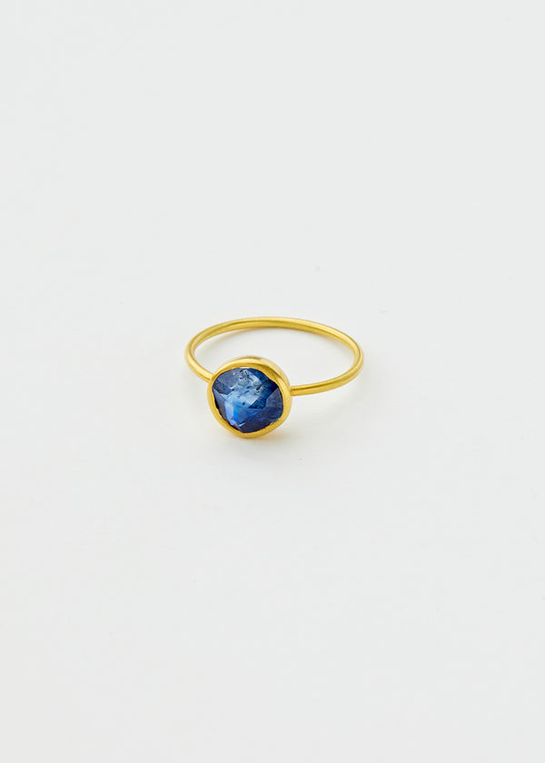 18kt Gold Sapphire Cup Ring
