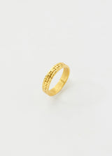 18kt Gold PSTM Myanmar Shway Woven Thin Ring