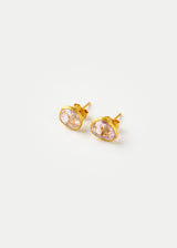 18kt Gold Kunzite Classic Studs