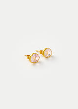 18kt Gold Kunzite Classic Studs