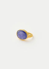 18kt Gold Tanzanite Greek Ring