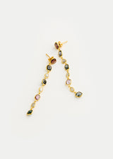 18kt Gold The Middle Path Long Drop Studs