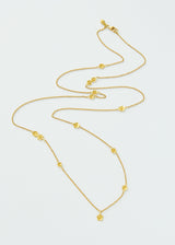 18kt Gold Flower Chain Necklace