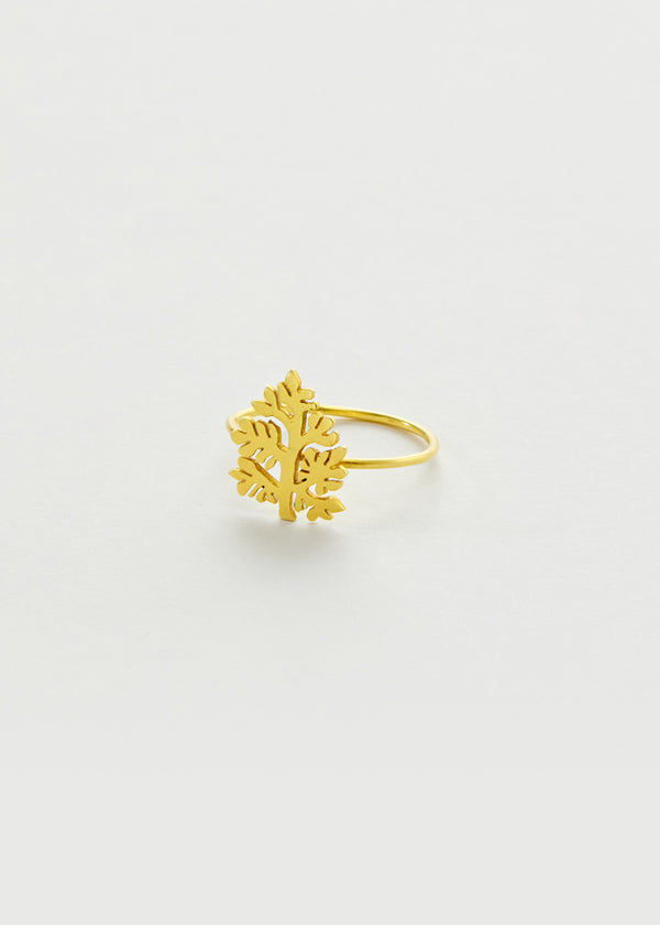 18kt Gold Tree of Life Wire Ring