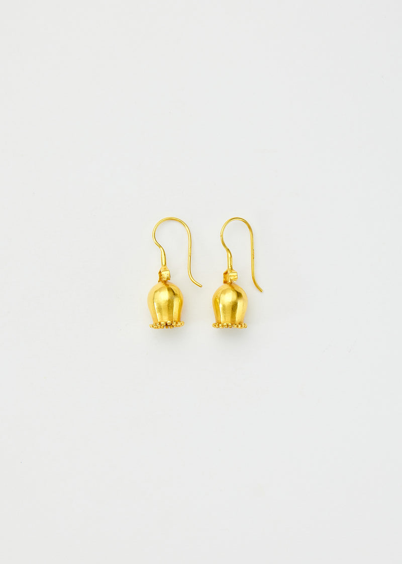 18kt Gold Tulip Earrings