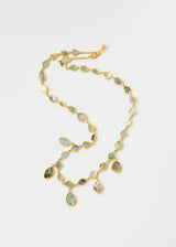 18kt Gold Venus Full Stone Abalone Shell Necklace