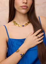 18kt Gold Vermeil Next Generation Lapis Yasamen Cuff