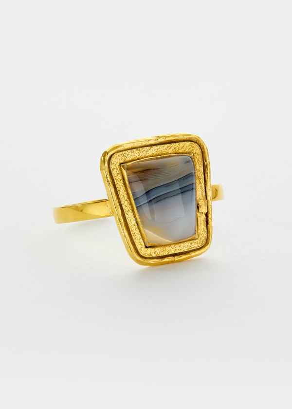 18kt Gold Vermeil PSTM Afghanistan Agate Monisa Cuff