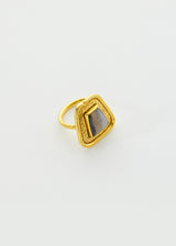 18kt Gold Vermeil PSTM Afghanistan Agate Monisa Ring