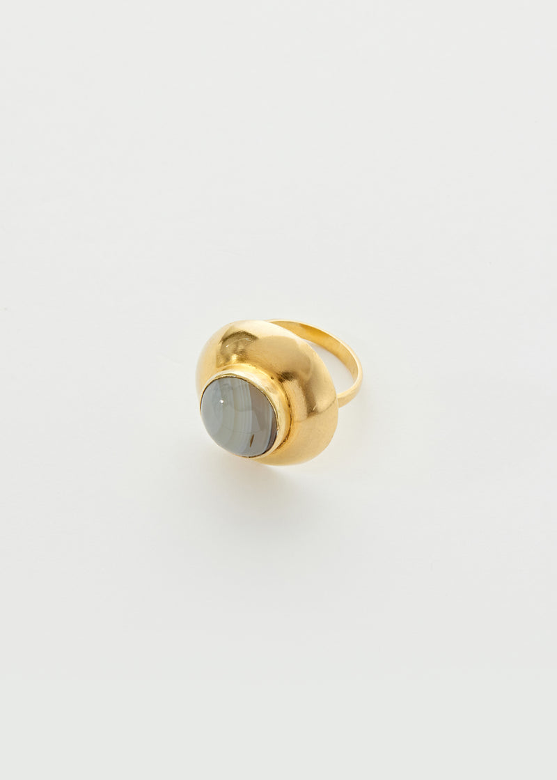 18kt Gold Vermeil PSTM Afghanistan Agate Rina Ring