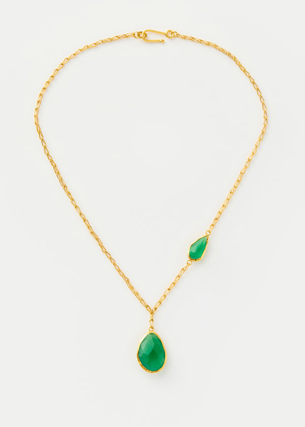 18kt Gold Vermeil PSTM Afghanistan Barekzai Maryam Drop Necklace