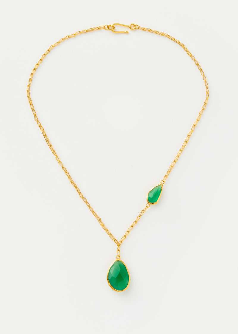 18kt Gold Vermeil PSTM Afghanistan Barekzai Maryam Drop Necklace