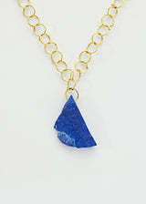 18kt Gold Vermeil PSTM Afghanistan Lapis Mona Necklace