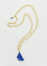 18kt Gold Vermeil PSTM Afghanistan Lapis Mona Necklace