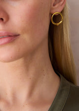 18kt Gold Vermeil PSTM Afghanistan Shadab Studs