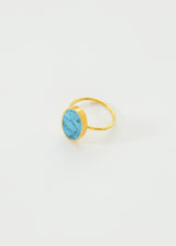 18kt Gold Vermeil PSTM Afghanistan Turquoise Sahar Ring