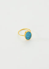 18kt Gold Vermeil PSTM Afghanistan Turquoise Sahar Ring