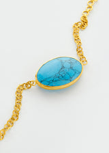 18kt Gold Vermeil PSTM Afghanistan Turquoise Shamshad Bracelet