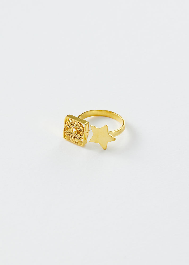 18kt Gold Vermeil Next Generation Zuhal Ring