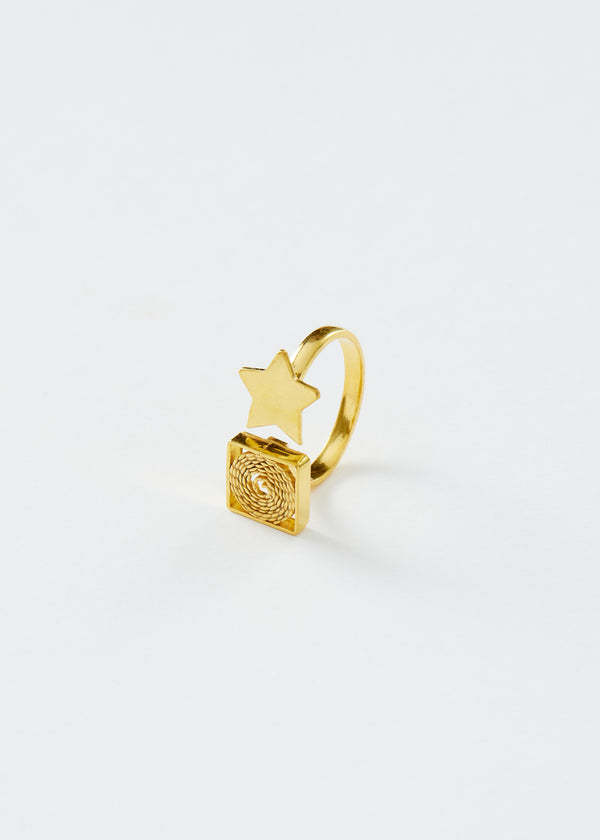 18kt Gold Vermeil Next Generation Zuhal Ring