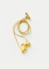 18kt Gold We Are Everything Bird & Elephant Cluster on Cord