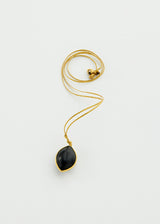 18kt Gold & Black Onyx Cultivation Amulet on Cord