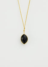 18kt Gold & Black Onyx Cultivation Amulet on Cord