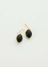 18kt Gold & Black Onyx Cultivation Single Drop Earrings
