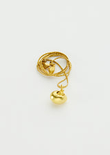 18kt Gold Hatching Egg Pendant on Cord