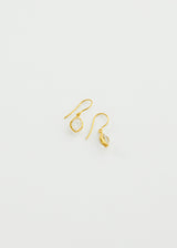 18kt Gold Herkimer Metamorphic Single Drop Earrings