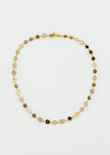 18kt Gold Galaxy Mixed Stone Full Stone Necklace