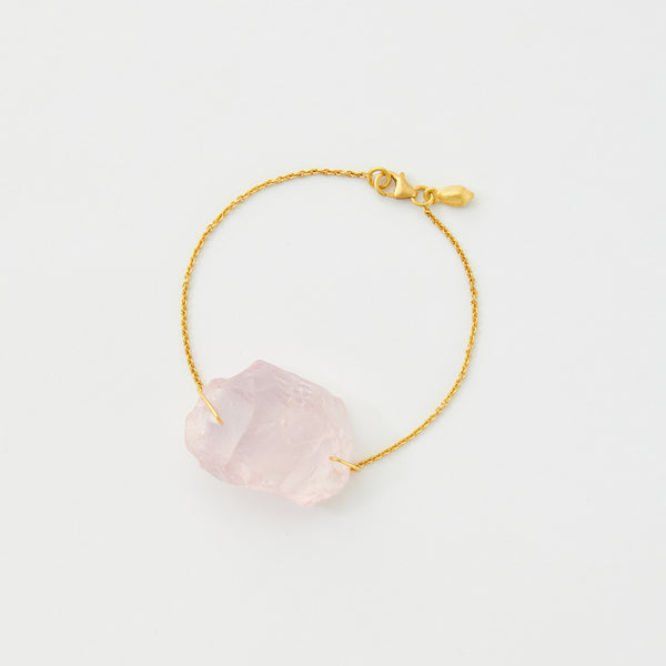 Rose Quartz Crystal Bracelet - Etsy