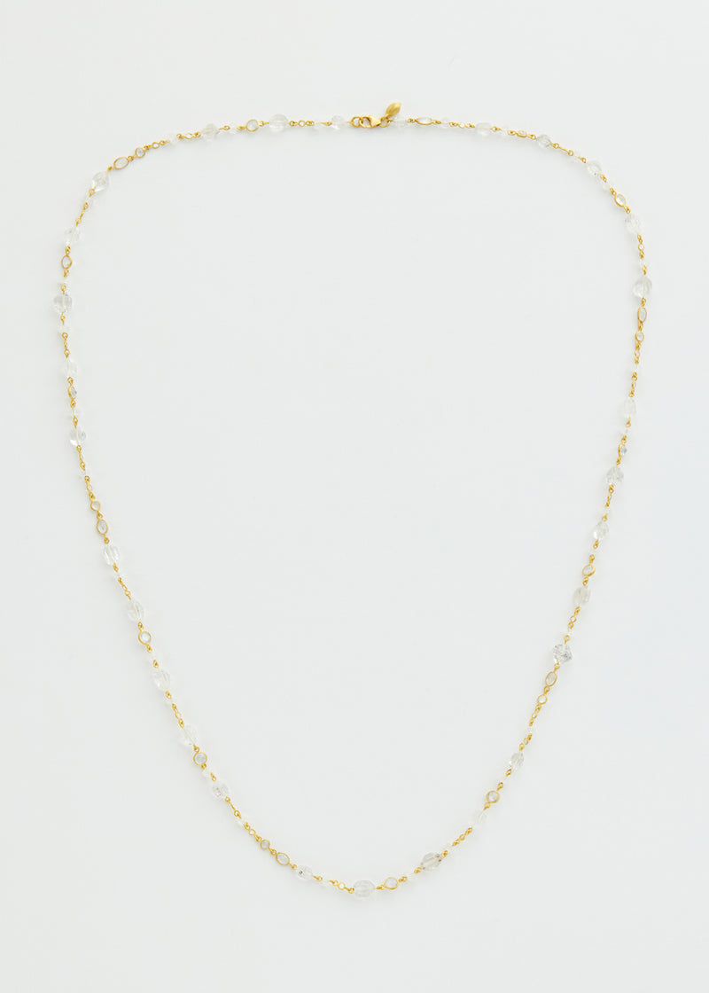 18kt Gold Theia Mixed Stones Long Necklace