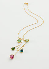 18kt Gold Iris Mixed Tourmaline Necklace