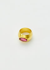 18kt Gold Pink Ibis Pink Tourmaline Band Ring