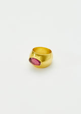 18kt Gold Pink Ibis Pink Tourmaline Band Ring