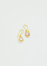 18kt Gold Pink Ibis Kunzite Single Drop Earrings