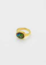 22kt Gold Opal Greek Ring