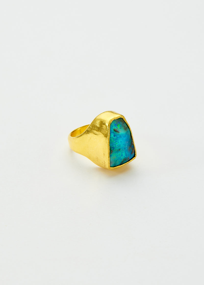 22kt Gold Opal Tibetan Ring