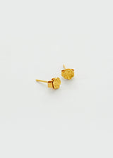 18kt Gold Flower Studs