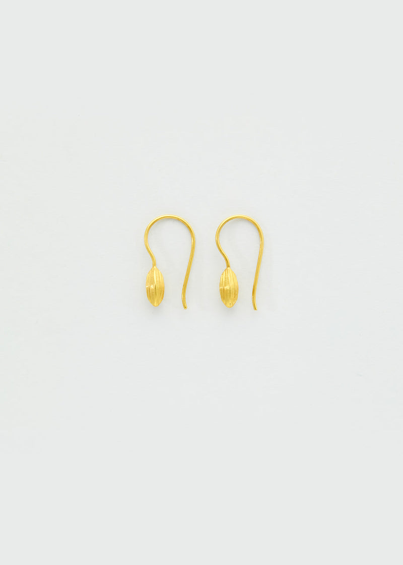 18kt Gold Seed Earrings