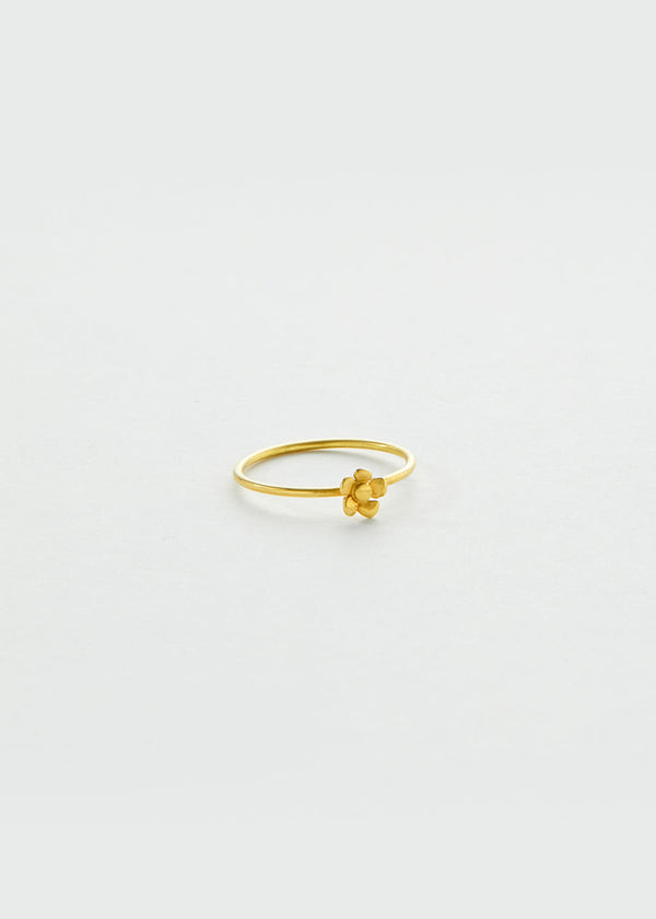 18kt Gold Daisy Flower Ring