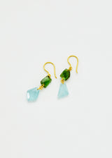 18kt Gold Birds Lament Double Drop Earrings