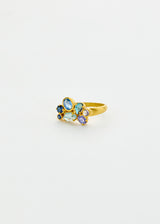 18kt Gold Indigo Cluster Ring