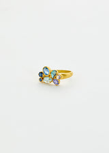 18kt Gold Indigo Cluster Ring