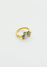 18kt Gold Indigo Cluster Ring