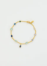 18kt Gold Indigo Mixed Stones Drop Bracelet