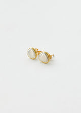 18kt Gold & Silver Chandra Classic Studs