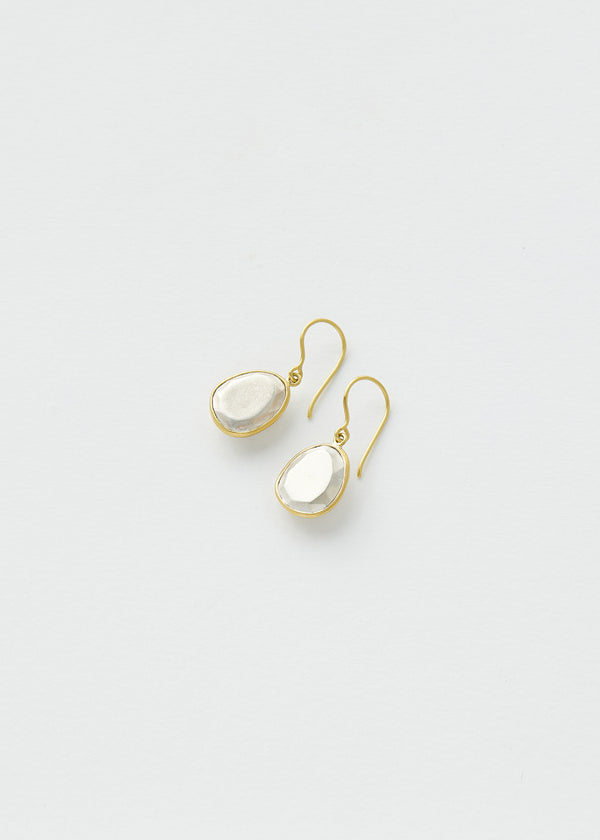 18kt Gold & Silver Chandra Single Drop Earrings