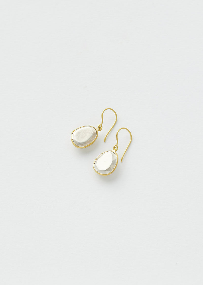 18kt Gold & Silver Chandra Single Drop Earrings